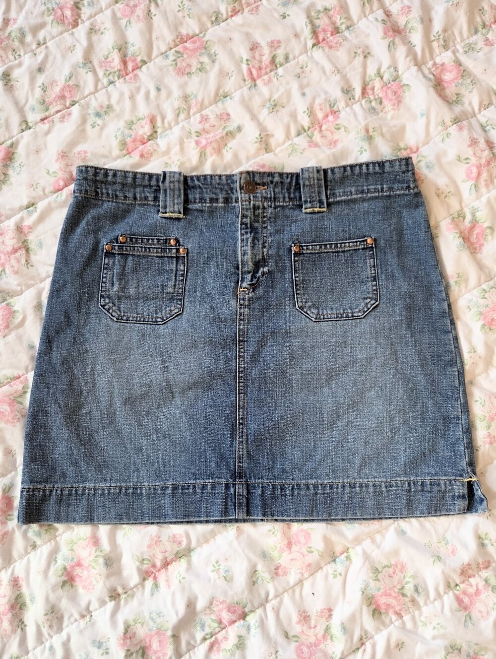 Vtg 90's Old Navy | Denim Mini Skirt | Sz 12